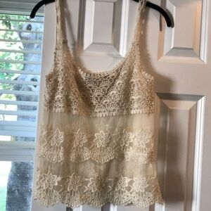 Sheer Bohemian Lace Crochet Top Buffy the Vampire Slayer Sarah Michelle Gellar